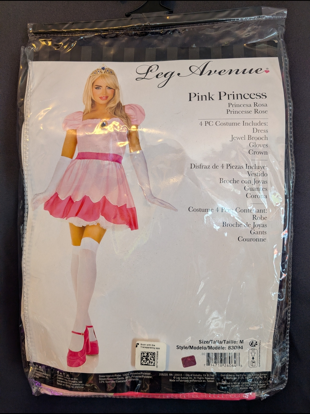 Leg Avenue Pink Princess Kids Costume - Light Pink & Hot Pink